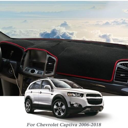 Car Styling Dashboard Protective Mat Shade Cushion Pad Rose Carpet Mat For Chevrolet Captiva 2006-2018 RHD&LHDInterior Accessory