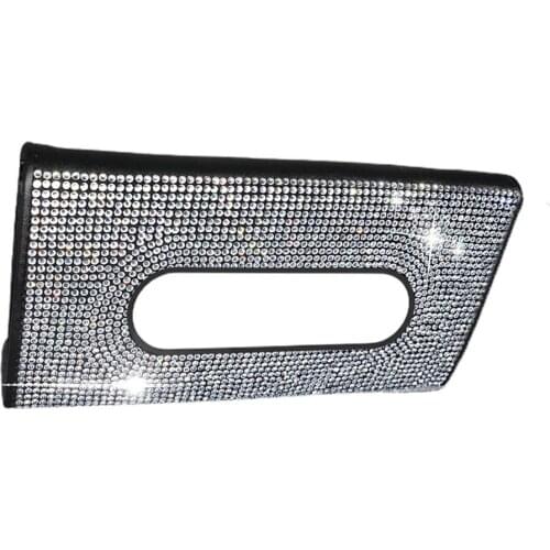 1 Pcs Crystal Car Tissue Box Towel Sets Car Sun Visor Tissue Box Holder Auto Interior Storage Decoration for BMW Car Accessories