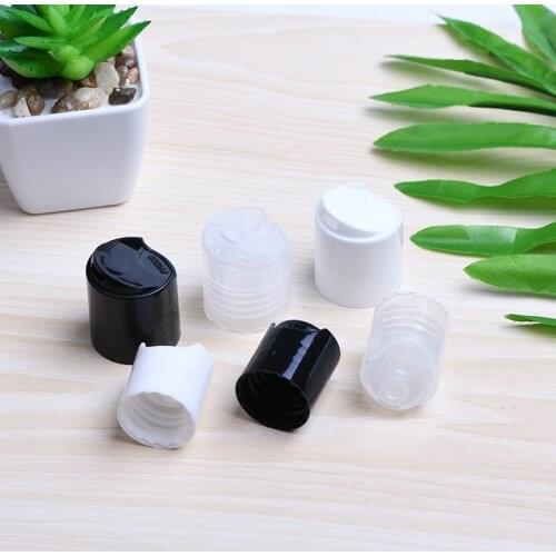 18/410 20/410 24/410 white clear black plastic disc press Cap plastic /glass bottle toner/lotion emulsion serum shampoo packing