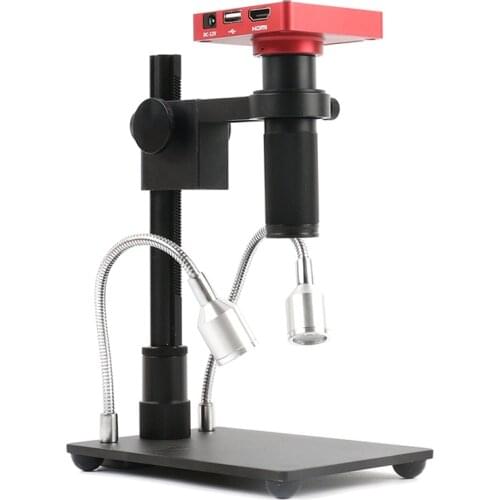 2019 37MP 1080P HDMI USB TF Video Recorder Microscope Camera + Zoom 150x C Mount Lens + MINI Stand For Lab PCB IC BGA Repair
