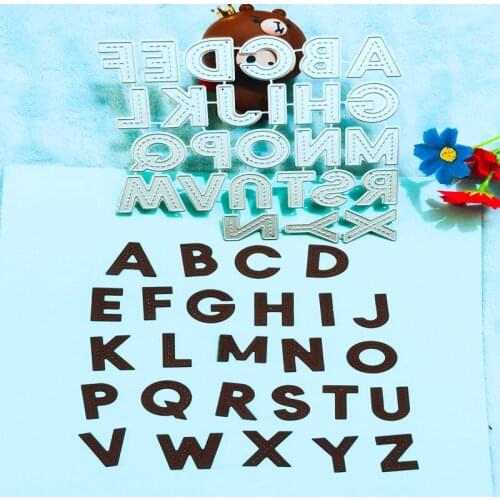 26 capital letters Metal Cutting Dies for DIY Scrapbooking Album Paper Cards Decorative Crafts Embossing Die Cuts