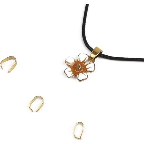 4X9mm 100pcs/lots High Quality Iron Pendant Clip Hanging Cap Claw For DIY Handmade Fashion Pendant Making Jewelry Accessories