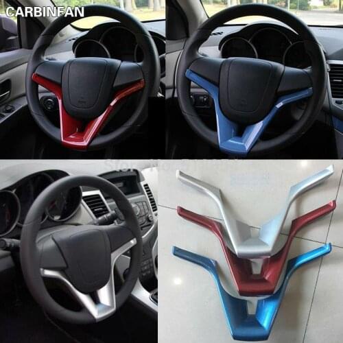 ABS steering wheel chrome trim cover insert sticker Sticker Accessories Fit For Chevrolet Cruze Trax Tracker