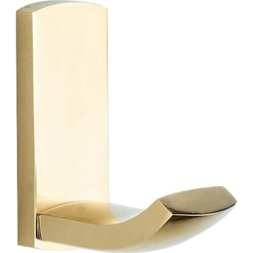 Bathroom Accessories Gold Color Brass Wall Mounted Robe Hook Coat Hook Wall Hanger Towel Robe Holder Lba849