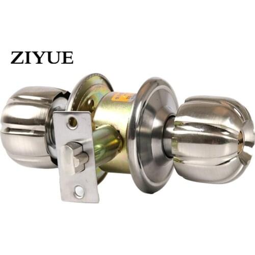 Free Shipping High Grade Home Office Wood Bedroom Toilet Room Door Zinc Alloy Mechanical Knob Door Lock