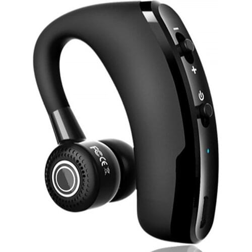 V9 Bluetooth-compatibe Headset Wireless Hands Free Headphone Earphone with Noise Canceling Microphone for Trucker Driver