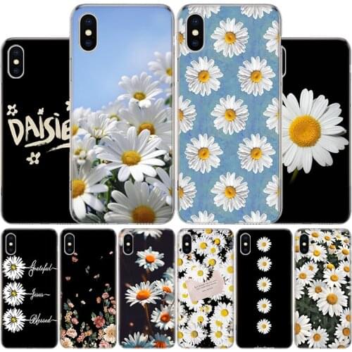 Daisy Daisies Art Floral Cover Phone Case For Apple iphone 11 12 Pro XR X XS Max 7 8 6 6S Plus + 7G 6G 5 SE 2020 Coque Popular