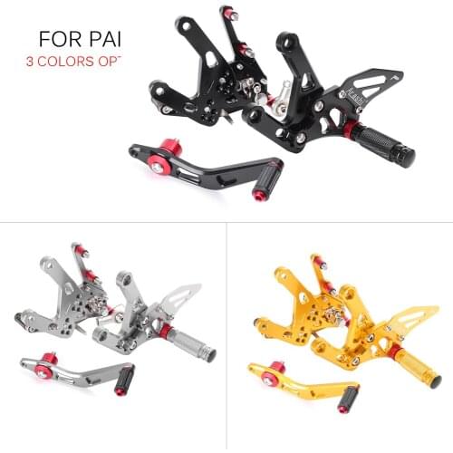 CNC Adjustment Rider Rearset Rear Set Footpegs Foot Pegs Footrest For Yamaha MT-10 FZ-10 / MT10 FZ10 2016-2017 Motorcycle