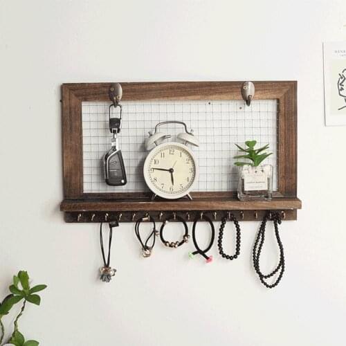 Wooden Floating Shelf Innovative Wall Hanging Shelf Closet Organizer Bookshelves Home Living Room Display Stand