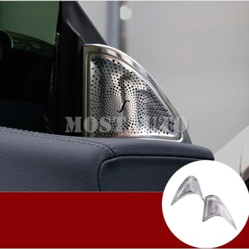 For Benz CLA C117 W117 Matte Car Door Audio Speaker Cover Trim 2013-2018 2pcs Car Accessories Interior Car Decor Car Trim
