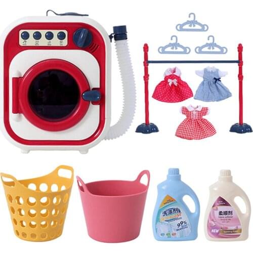 Electric Washing Machine Pretend Play Toy Kids Preschool Early Learning Educational Toys For Girl Gifts Dropshipping