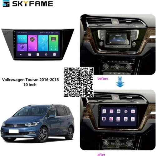 SKYFAME Car Radio Stereo For VW Touran 2016/2017/2018 Android Multimedia System GPS Navigation DVD Player