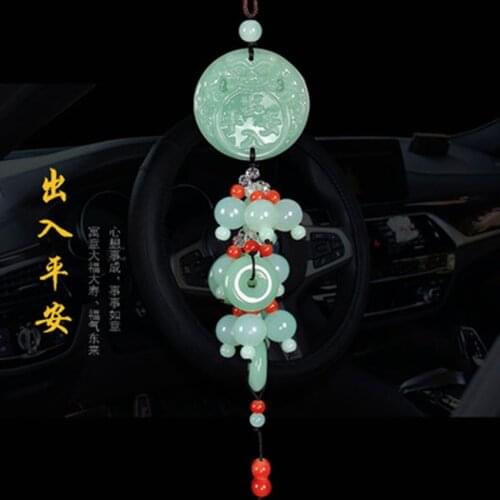 New fashion car pendant car rearview mirror hanging car pendant car interior decoration pendant Travel Safely