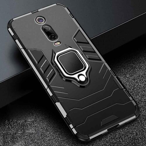 Shockproof Bumper Case For Xiaomi Mi 9t Pro Case Armor PC Cover Metal Ring Holder Phone Case For Redmi K20 Pro mi9tpro K 20Pro