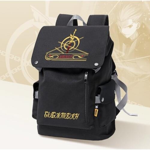 Fate Stay Night Gilgamesh Cosplay Unisex Backpack Cartoon Student School Shoulder Bag Laptop Travel Rucksack Fashion Outdoor