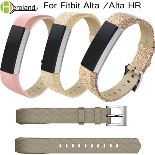 Genuine Leather Smart Watch Wristband Replacement Strap Bracelet For Fitbit Alta/Alta HR Tracker Watch Band Bracelet wristStrap