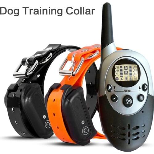 New Version 1000m Waterproof Rechargeable Anti Barking Dog Training Collar with Remote Control Electric Dog Shocker Collar