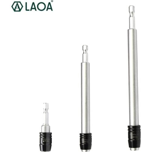 LAOA 1/4" Screwdriver Extention 60mm/150mm/300mm Hex Shank Tools Quick Release Holder Tool Drill Bits for Electric Tools