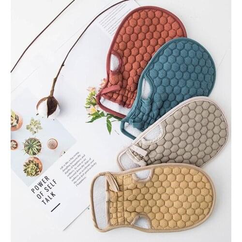 Bath For Peeling Exfoliating Mitt Glove For Shower Scrub Gloves Resistance Body Massage Sponge Wash Skin Moisturizing SPA Foam
