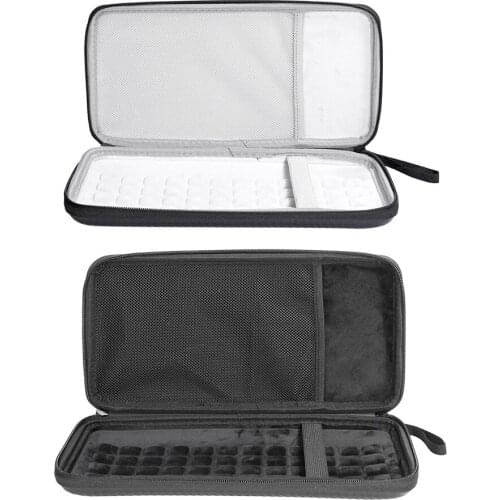 Hard Case for logitech K380 Wireless Bluetooth-compatible Keyboard Black Carrying Storage Bag Soft Gray/Black Lining