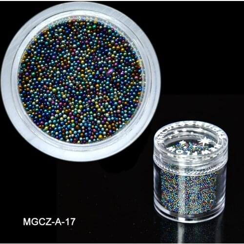 1 Box 10g Mini 0.6-0.8mm Caviar Beads 3D Nail Decoration Colorful Micro Glass Bead Rhinestone tiny balls for UV Gel ,#MGCZ16/017