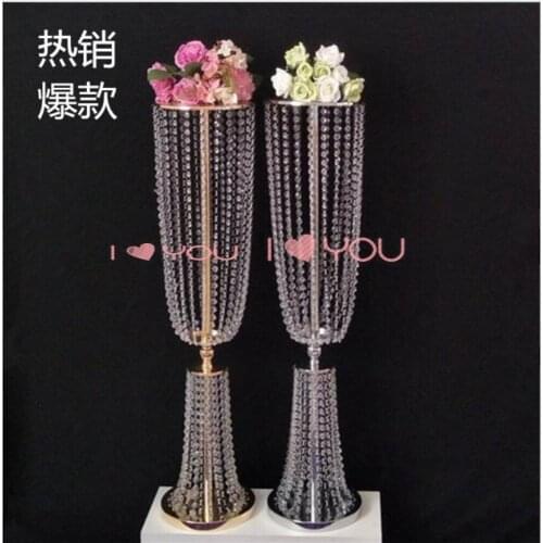 10pcs 80cm tall acrylic crystal wedding road lead wedding centerpiece event wedding decoration/event party decoration for table
