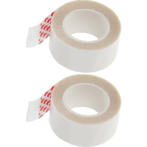 2 Rolls Clear Double Sided Wigs Tape for Skinweft Hair Extension Toupees Hairpiece 3 Yards - 2 x 300cm/0.79 x 118.11in