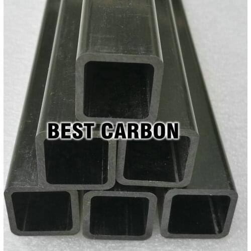 20mm x 16mm x 1000mm Epoxy Pultruded Square Carbon Fiber Tube