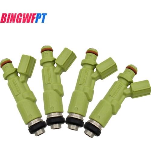4PCS/LOT Car-styling High quality Green Fuel Injectors 23250-13030 23209-13030 Nozzles for Toyota KF60 72 80 82