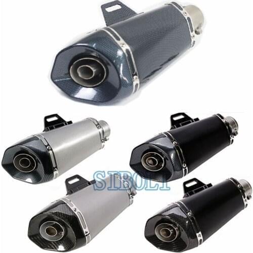 51MM Inlet Motorcycle For Exhaust Muffler Pipe escape With Removable DB Killer Pitbike Escape Honda Msx125 ER6N tmax