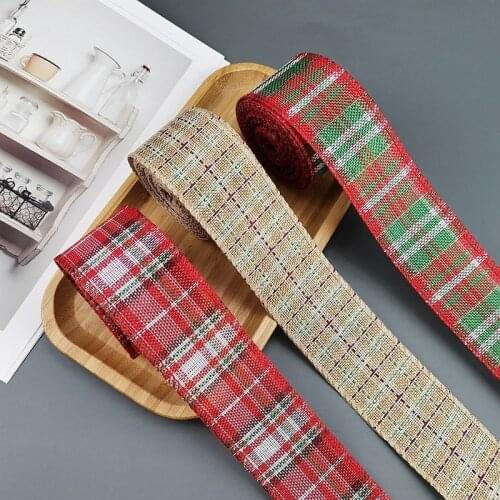 6M/Roll Rustic Burlap Ribbon Rolls DIY Handmade Trims Crafting Supplies for Holiday Wreath Gift Wrapping Floral Bows Party Favor