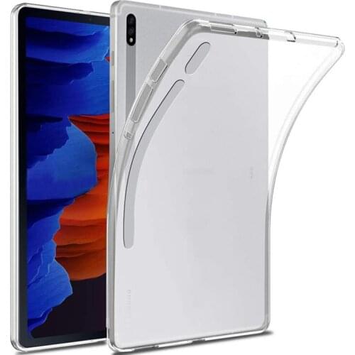 Anti-Scratch Transparent Clear Case For Samsung Galaxy Tab S7 Plus 12.4 inch 2020 Full Cover TPU Case For Samsung Tab SM-T970