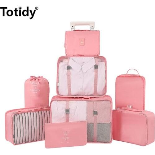Brand Travel Bags Clothes Shoe Underwear Travel Organizer Luggage Packing Cube Storage Accessories Bra Cosmetic Finishing Pouch