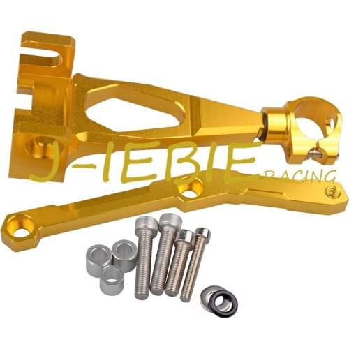 CNC Steering Damper Stabilizer Bracket Mounting For Yamaha MT09 2013-2016 2014 2015 Gold