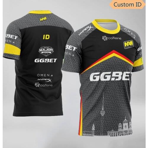 CSGO Esports Player Jersey Uniform Team Navi Jerseys Customized ID Game Fans T Shirt For Men Women Custom Name Tees Shirt