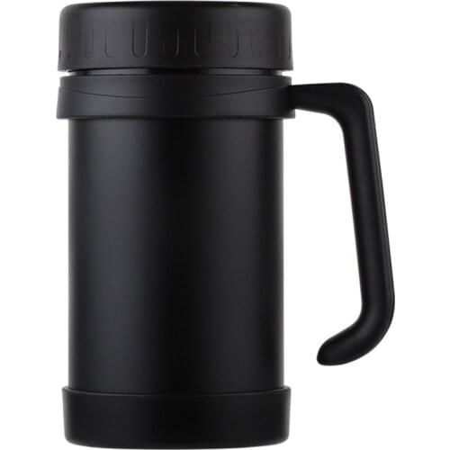 Kwaliteit 500Ml/17Oz Thermo Mok Roestvrijstalen Thermosflessen Met Handvat Thermo Cup Kantoor Thermosflessen Voor Thee geïsoleer