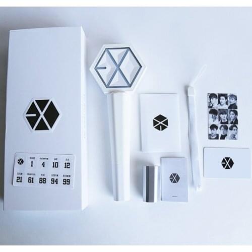 Kpop EXO Sehun Chanyeol Lay White Concert Light Stick Glow Stick Lamp Fans Gifts