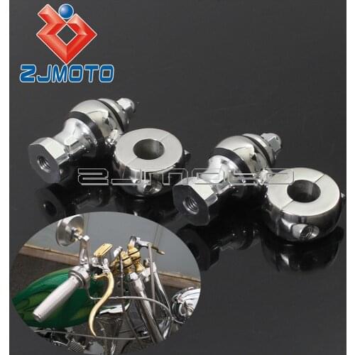 Cruiser Cafe Racer Bobber Custom 22mm Bar Clamp Extend Adapter For Honda Yamaha Suzuki Kawasaki Motorcycle 7/8" Handlebar Risers