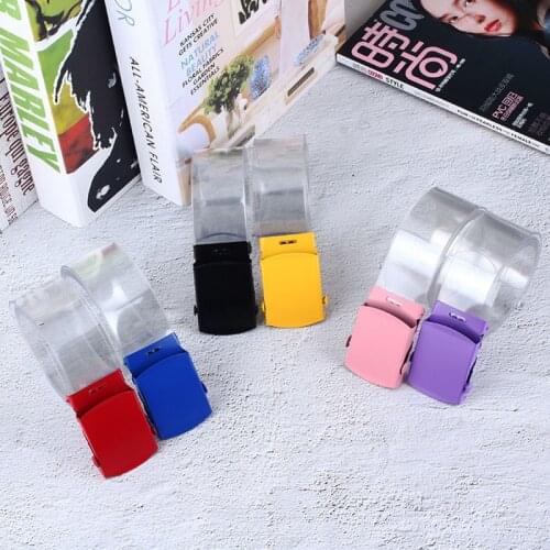 Fashion Transparent Women Belt Smooth Buckle Casual Belts Personality Creative Girl Waistband For Jeans Pants Brand Designer Z30