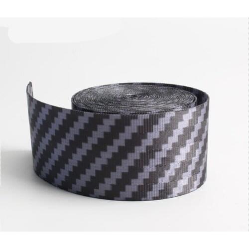 New Raciing Carbon Fiber Auto 3.6 Meters Seat Safety Belt Webbing Fabric Racing Car Harness Straps Standard Certified