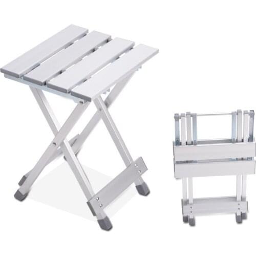 Aluminum Alloy Folding Chair Outdoor Camping Barbecue Sketching Fishing Beach Stool Travel Portable Maza Retractable Small Seat