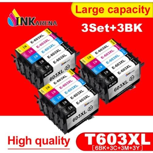 Inkarena replacement for EPSON 603XL 603 T603XL E-603XL T603 XL ink cartridges for Epson Expression Home XP-4100 XP-3100 XP-2100