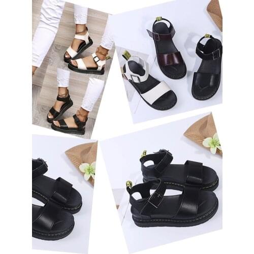 Womens Summer Beach Sandal Fashion Plain Slide Sandal Ladies Pu Sandals Slippers