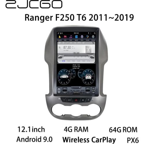 Car Multimedia Player Stereo GPS DVD Radio Navigation Android Screen monitor for Ford Ranger F250 T6 2011~2019