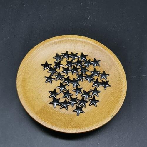 Star Rhinestone Glue-On AA Nailhead 8MM Black Metal Studs For Nail Art Diy Rhinestone Crafts 3D Nail Art Decorations