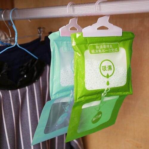 1 PCS Effective Hanging Wardrobe Hanging Anti-Mold Desiccant Bag Kitchen Wardrobe Drying Agent Hygroscopic Dehumidifier Bags