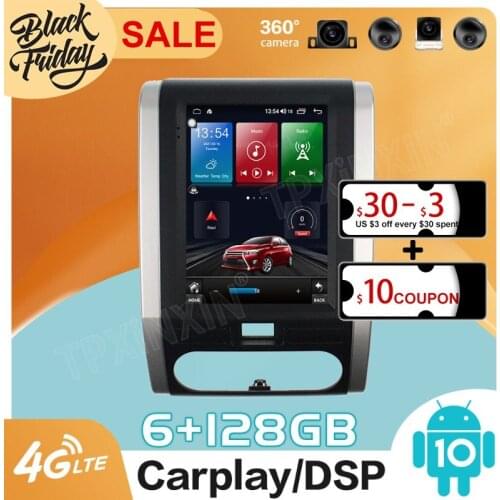 128GB Android 10.0 Tesla Style for Nissan X-Trail 2014 2015 2017 Carplay GPS Car Navigation Multimedia Video Player Stereo Radio