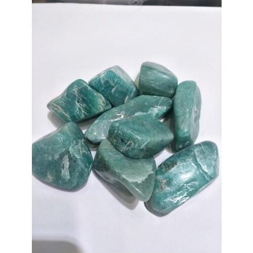 200g Bulk Natural polished Amazonite stone Gemstone Rough crystal tumbled Stones For Sale wedding decoration aquarium