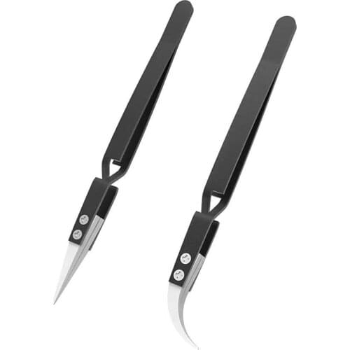 2UUL Pre-Cut Desoldering Wicks With Reversed Ceramic Tweezers Oxidation Corrosion Resistance For Phone Motherboard Repair Tools