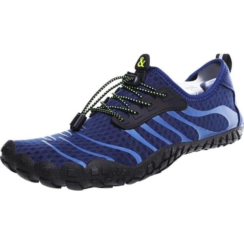 Unisex Aqua Shoes Mens Womens Quick-Drying Breath Water Shoes Beach Wading Shoes Swimming Rubber Non-slip On Surf